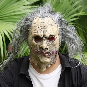 Страшная маска на голову Ходячего Мертвеца из Латекса, Жуткий костюм на Хэллоуин, Реквизит для украшения Хэллоуина для взрослых