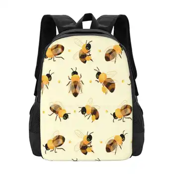 Сумка с рисунком медоносных пчел, студенческий рюкзак, Медоносные пчелы, Дачный домик, насекомые, Биология медоносных пчел, Социальные животные, Пчела