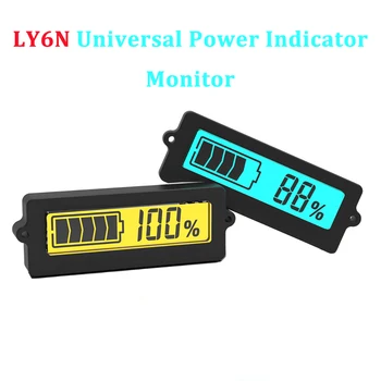 Тип напряжения LY6N 12V 24V 36V 48V Индикатор Емкости Свинцово-кислотной Батареи 3-15 С Дисплей Литиевой Батареи Монитор Универсальный Вольтметр