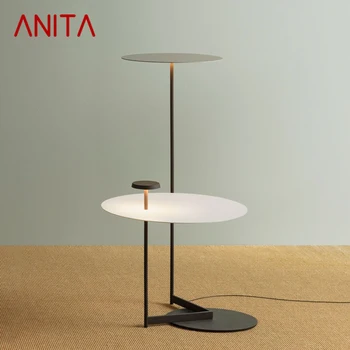 Торшер ANITA Nordic, современное искусство, семейная чайная комната, Креативная спальня, роскошный светодиодный декоративный светильник