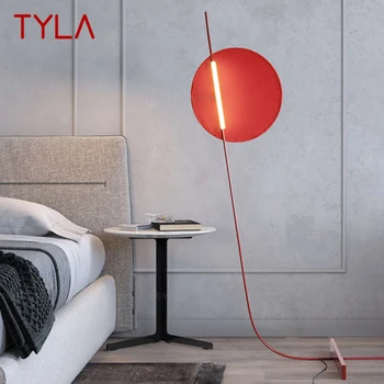 Торшер TYLA Nordic Red, Модная Современная семейная гостиная, Креативный светодиодный декоративный светильник