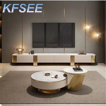 Тумба для телевизора Kfsee длиной 200 см и модный журнальный столик длиной 80 + 60 см