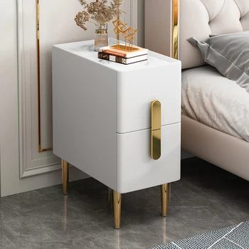 Узкая умная прикроватная тумбочка, Роскошная Usb-зарядка, простой дизайнерский стол, мебель для спальни в скандинавском стиле