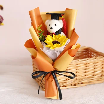 Украшения из букета цветов Dr Bear, Выпускные Миниатюрные Плюшевые мишки
