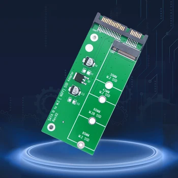 Устройство чтения карт жесткого диска B Key M2 SATA Riser SATA3 6G Card M2 To SATA Adapter 2,5-Дюймовый SSD-адаптер для 2230-2280 M.2 SATA SSD