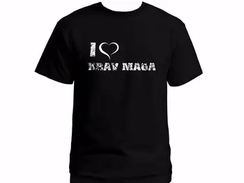 Футболка с изображением сердца JHPKJI Love Krav Maga MMA. Летняя хлопковая мужская футболка с круглым вырезом и коротким рукавом, новая S-3XL