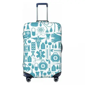 Чехол для багажа с рисунком медсестры на заказ, модные защитные чехлы для чемодана, подходят для 18-32 дюймов