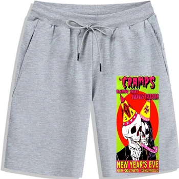 Шорты THE CRAMPS с графическим рисунком группы Psychobilly Goth Garage Punk Rock Festival, мужские шорты из 100% хлопка с буквенным принтом, шорты f