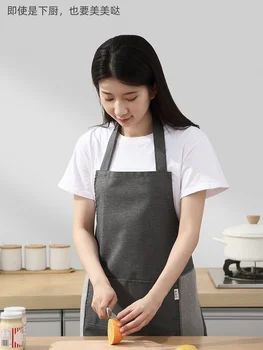 Японский плечевой ремень без рукавов позволяет вытирать руки, фартук водонепроницаемый и маслостойкий, новая женская бытовая кухня в западном стиле
