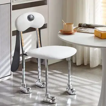 Креативный дизайн стула, Персонализированный стул для макияжа, стул со спинкой для домашней спальни, Интернет-красный Детский Мультяшный обеденный стул